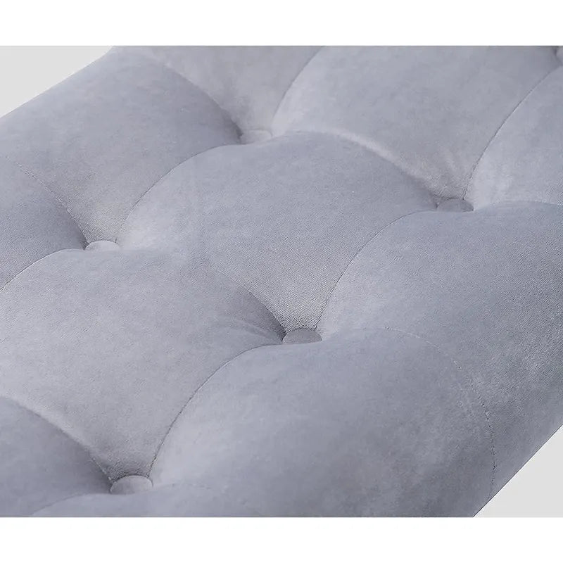 Andeworld end of bed bench Entryway Bench Modern Fabric Footstool for Hallway with Wooden Legs