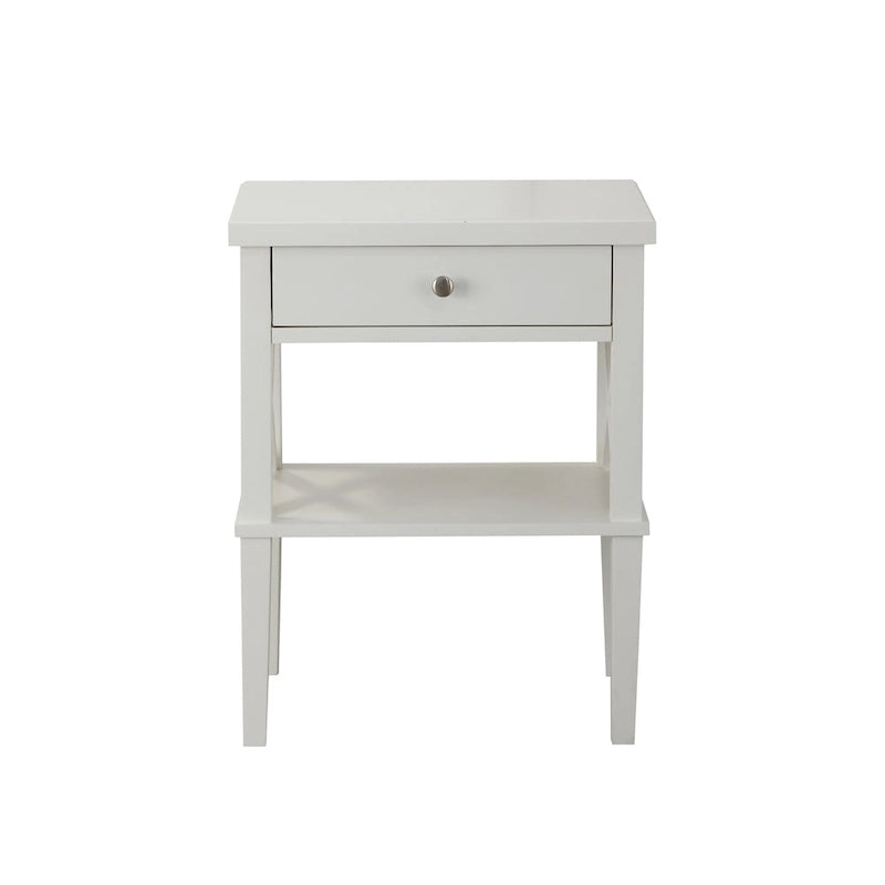 Copper Grove Castle Creek Wooden Nightstand with Lower Shelf