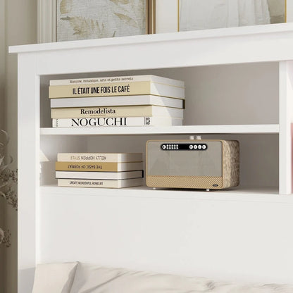 65W x 43H Bookcase Headboard With Light