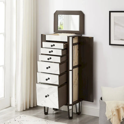 Miry Mirrored Jewelry Armoire