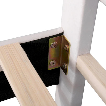 Full Size Upholstered Platform Bed with Flower Headboard