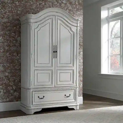 Magnolia Manor Antique White Armoire