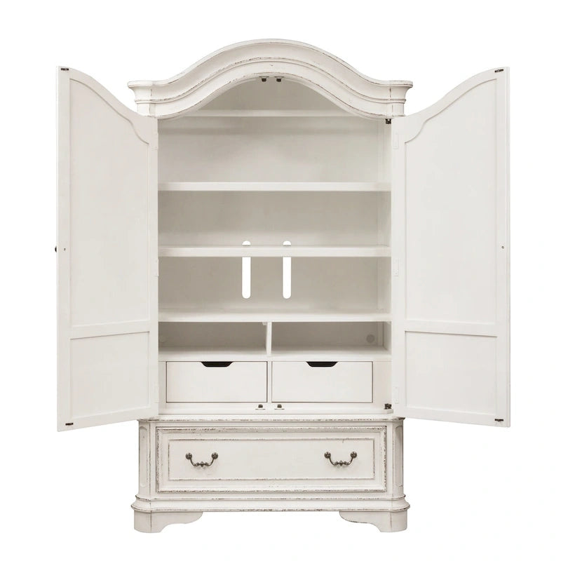 Magnolia Manor Antique White Armoire