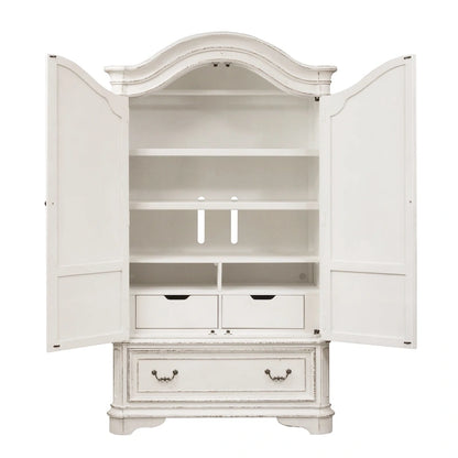 Magnolia Manor Antique White Armoire