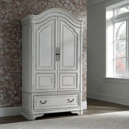 Magnolia Manor Antique White Armoire