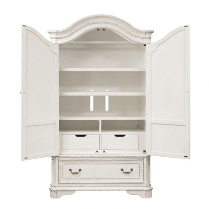 Magnolia Manor Antique White Armoire