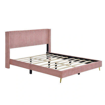 Queen Size Platform Bed with Metal Legs