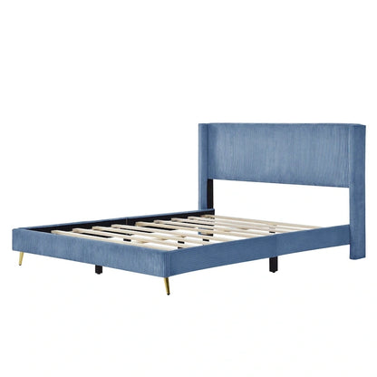 Queen Size Platform Bed with Metal Legs