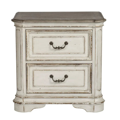 Magnolia Manor 2-Drawer Oak Night Stand for Bedroom - 2 Finish Options