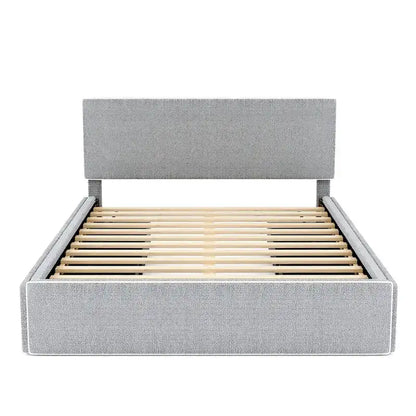 Queen Size Upholstered Platform Bed with 4 Drawers
