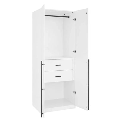 Manhattan Comfort Lee Modern 2.0 Freestanding Wardrobe Closet Armoire