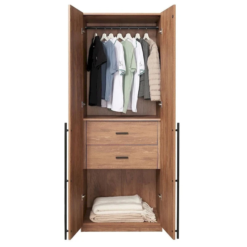Manhattan Comfort Lee Modern 2.0 Freestanding Wardrobe Closet Armoire