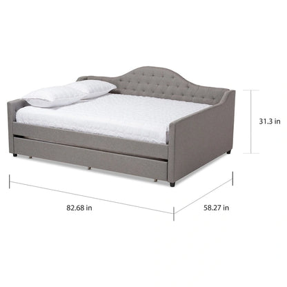 Eliza Contemporary Daybed with Pull-out Trundle by Baxton Studio