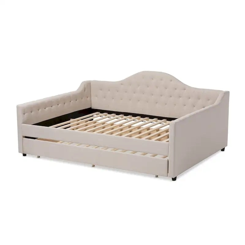 Eliza Contemporary Daybed with Pull-out Trundle by Baxton Studio
