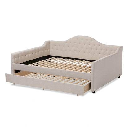 Eliza Contemporary Daybed with Pull-out Trundle by Baxton Studio