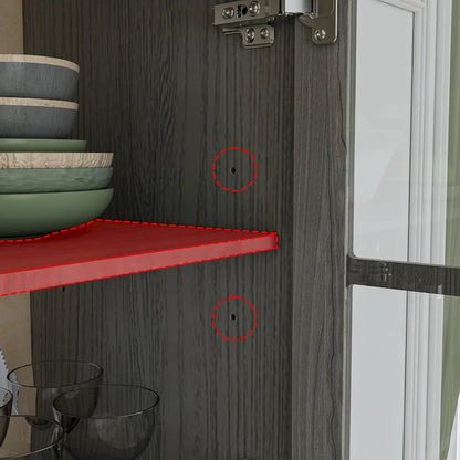 Storage Cabinet Buffet Hutch Storage Pantry Cabinet Display Sideboard