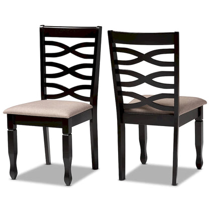 Lanier Modern and Contemporary 2-Piece Wood Dining Chair Set