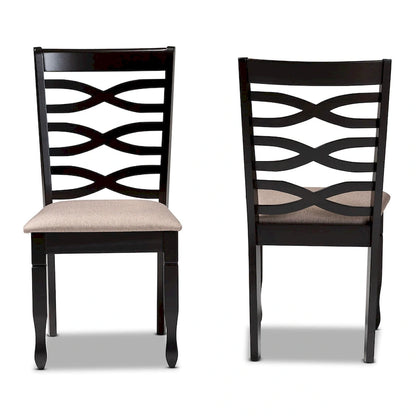 Lanier Modern and Contemporary 2-Piece Wood Dining Chair Set