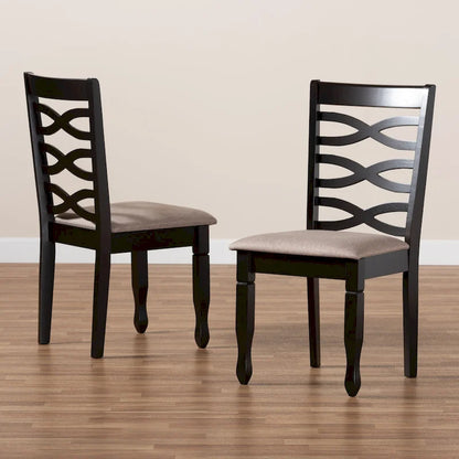 Lanier Modern and Contemporary 2-Piece Wood Dining Chair Set