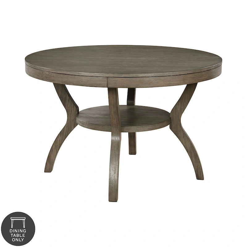 Furniture of America Melody Fields Rustic 48-inch Grey Wood Round Dining Table