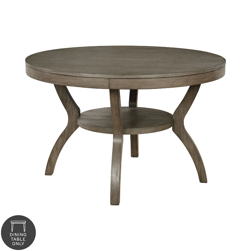 Furniture of America Melody Fields Rustic 48-inch Grey Wood Round Dining Table