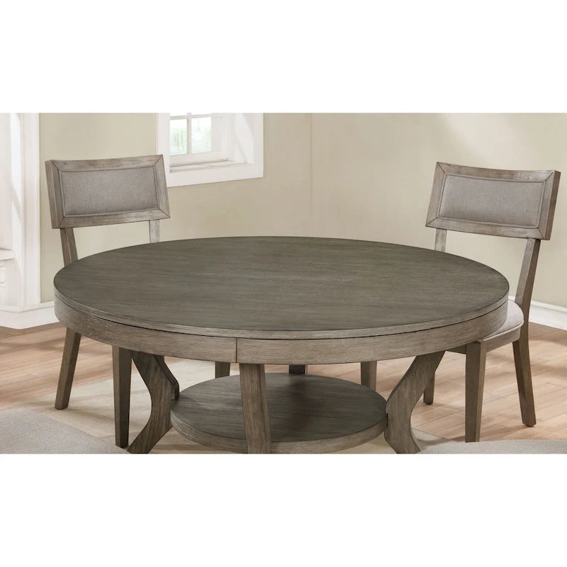 Furniture of America Melody Fields Rustic 48-inch Grey Wood Round Dining Table