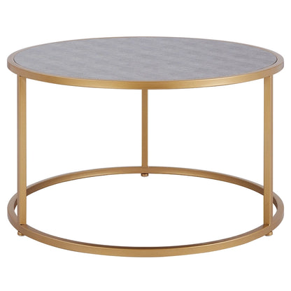 Anza Faux Shagreen Nesting Coffee Table Set of 2