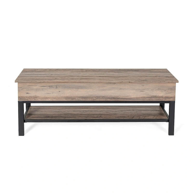 Modern Farmhouse Entryway Storage Bench with Lower Shelf Storage