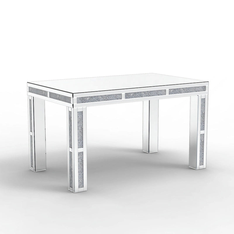 Rectangular Dining Table with Crushed Diamond