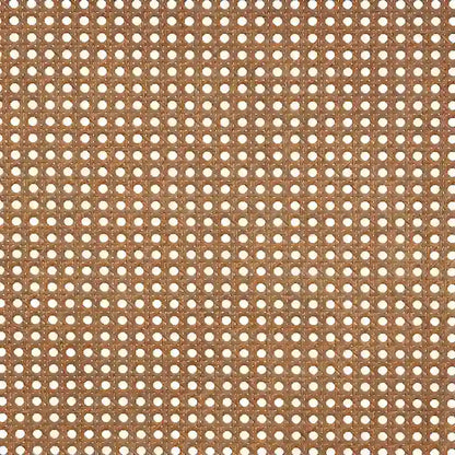 Leandra Classic and Traditional Ash Walnut Finished Wood Headboard with Rattan