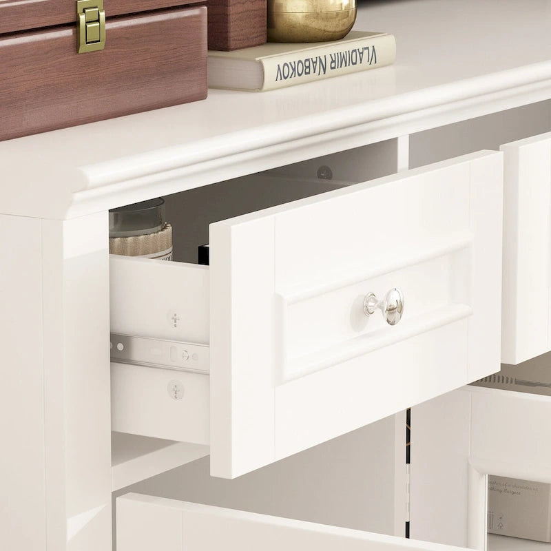 Large Entertainment Center Bookshelves 57x38 inch Hutch Space for TV