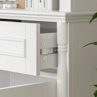 Large Entertainment Center Bookshelves 57x38 inch Hutch Space for TV