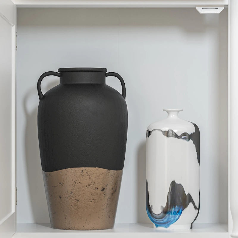 Large Entertainment Center Bookshelves 57x38 inch Hutch Space for TV