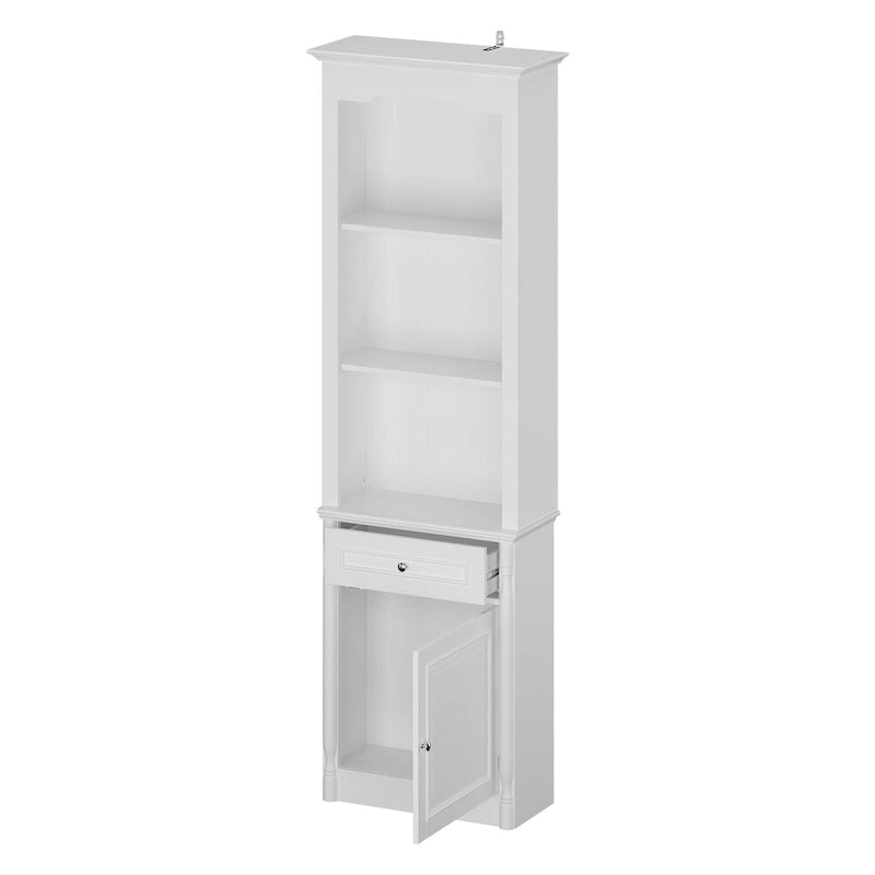 Large Entertainment Center Bookshelves 57x38 inch Hutch Space for TV