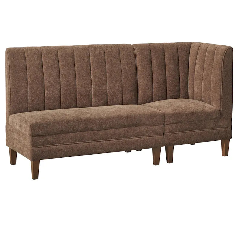 Lifestorey Kerrington 2-Piece Channel Back Upholstered Bench Set