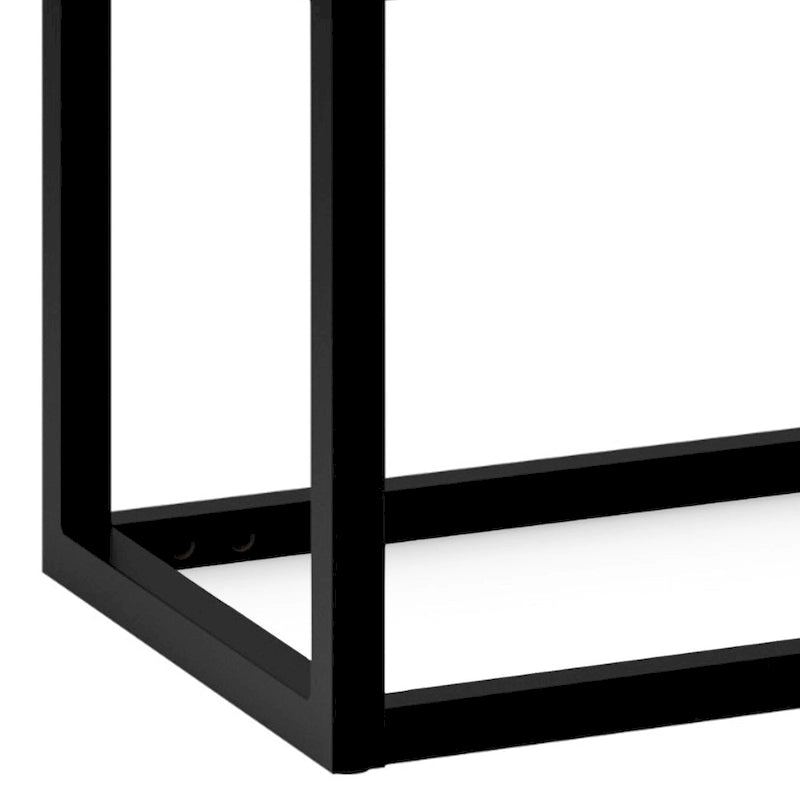 WYNDENHALL Kerwood 26 inch Wide Contemporary Rectangle Ottoman Bench in Faux Leather