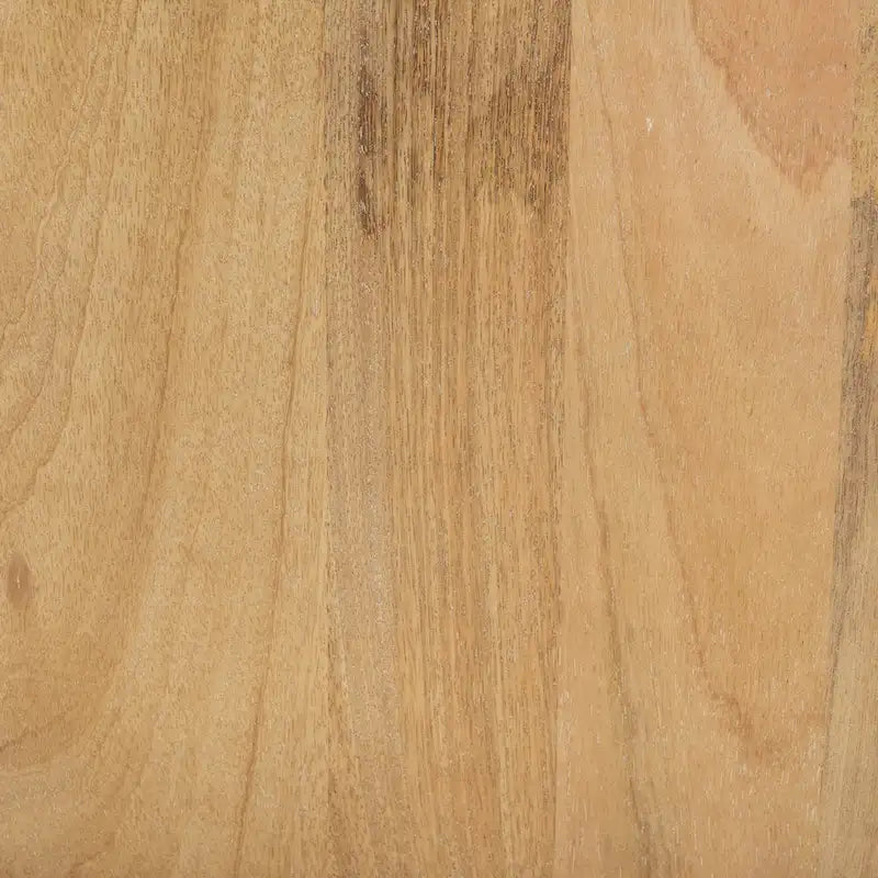 Athelia Light Brown Solid Wood Square Accent Table