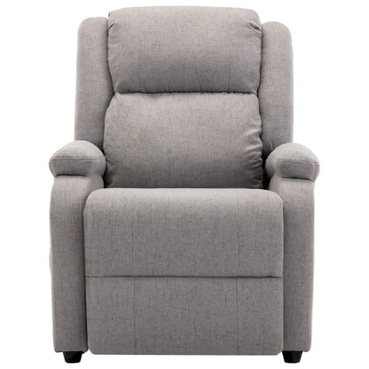 vidaXL Massage Chair Light Gray Fabric - 71 x 92 x 96 cm