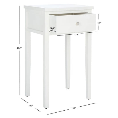 SAFAVIEH Monica End Table - 16.9 x 14.2 x 29.7 - 17Wx14Dx30H