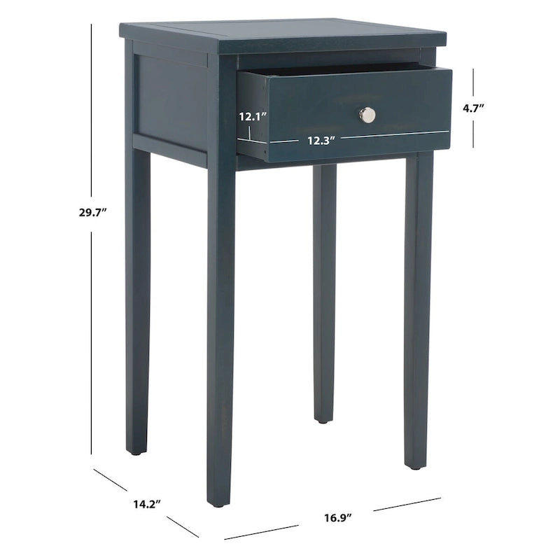 SAFAVIEH Monica End Table - 16.9 x 14.2 x 29.7 - 17Wx14Dx30H