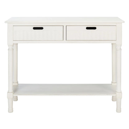 SAFAVIEH Lucetta 2-Drawer Console Table - 35.5 W x 13 L x 29.5 H - 36Wx13Dx30H