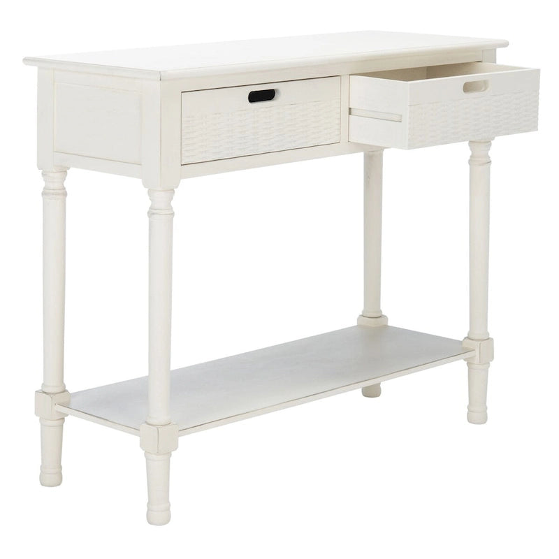 SAFAVIEH Lucetta 2-Drawer Console Table - 35.5 W x 13 L x 29.5 H - 36Wx13Dx30H