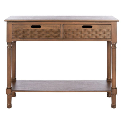 SAFAVIEH Lucetta 2-Drawer Console Table - 35.5 W x 13 L x 29.5 H - 36Wx13Dx30H