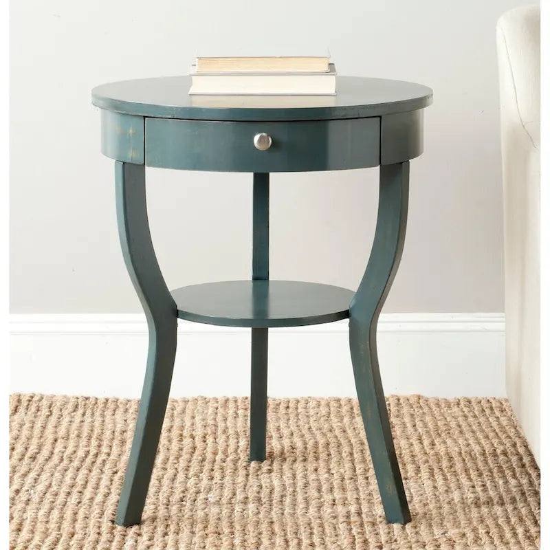 SAFAVIEH Mercedes End Table - 22 x 22 x 30.3 - 22Wx22Dx30H