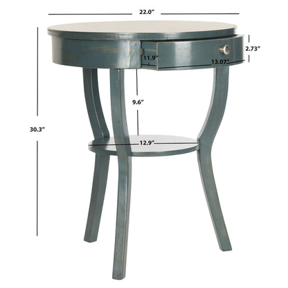 SAFAVIEH Mercedes End Table - 22 x 22 x 30.3 - 22Wx22Dx30H
