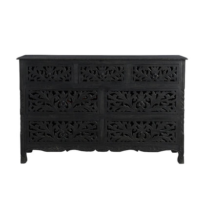 Florence Floral Carved Wood 7-Drawer Dresser