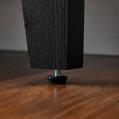 Grondin Mid-Century Modern Boho Style 6 Rattan Drawers Double Dresser with MDF Frame and Solid Wood Legs,