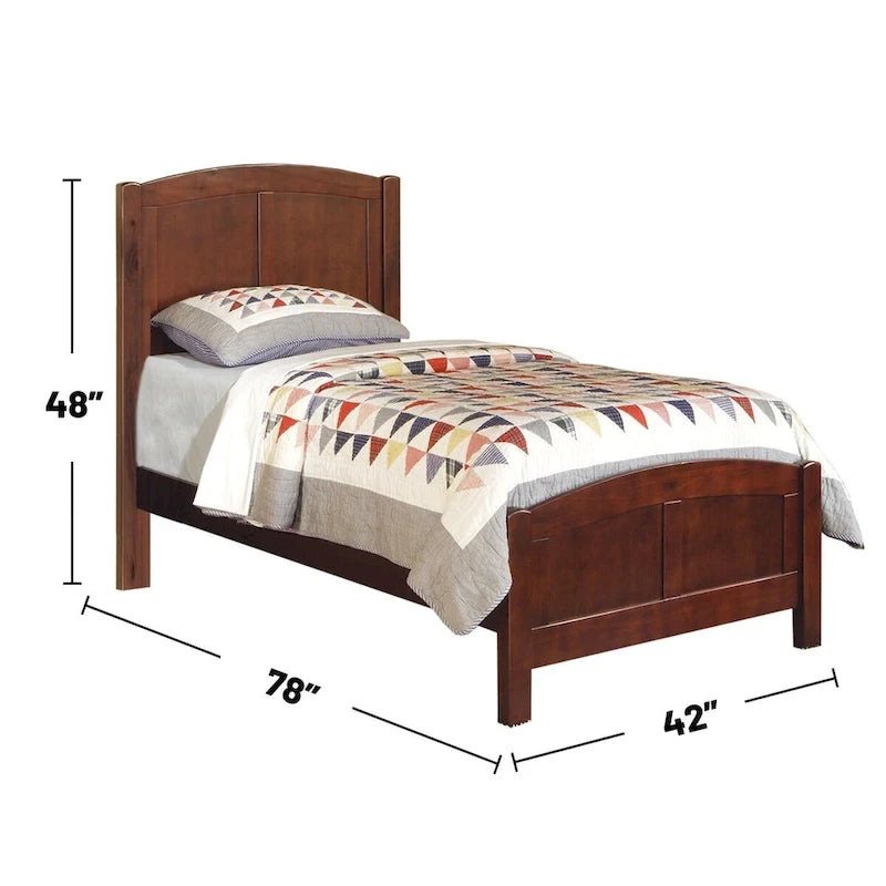 Bedroom Twin Size Panel Bed