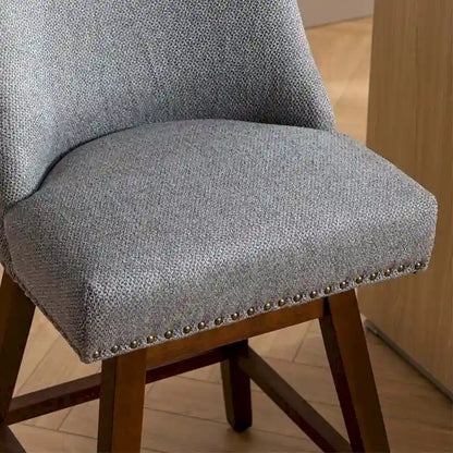 Counter Height Swivel Bar Stools with Backs, Set of 2