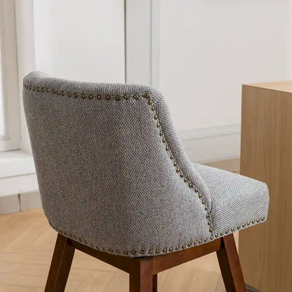 Counter Height Swivel Bar Stools with Backs, Set of 2